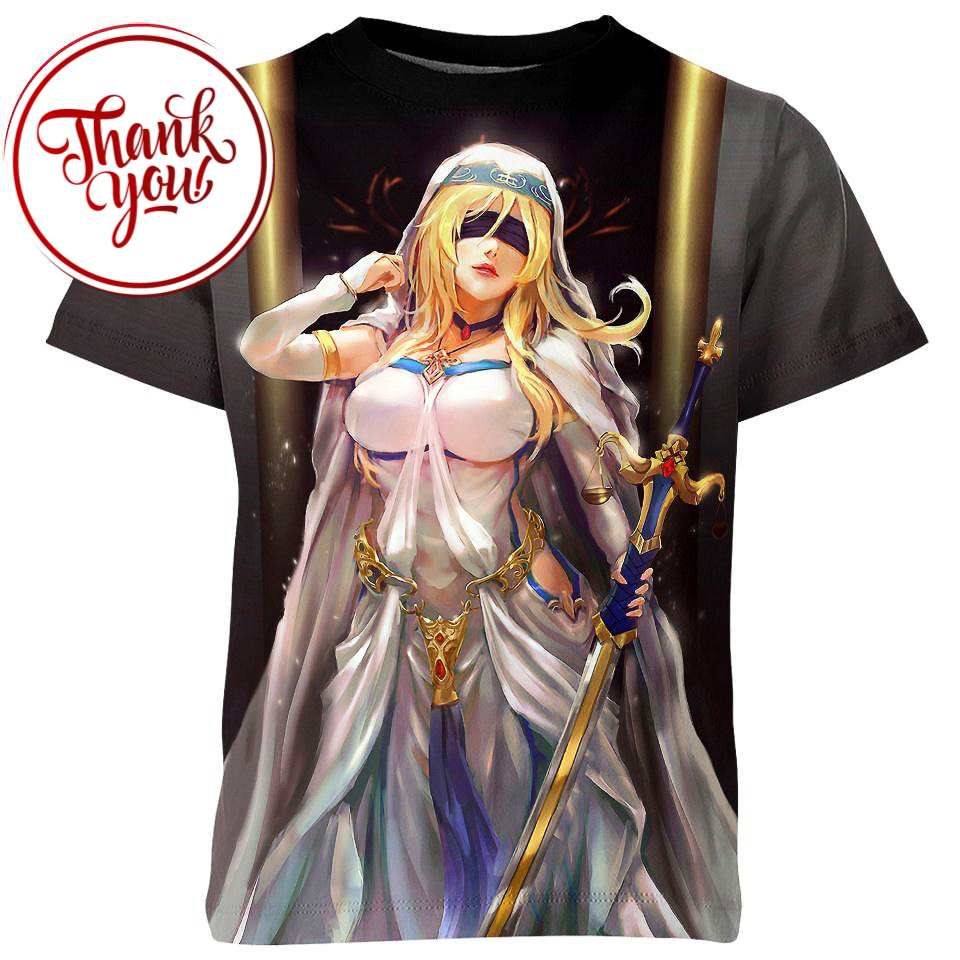 Sword Maiden Goblin Slayer Anime 3D Print Unisex T-Shirt