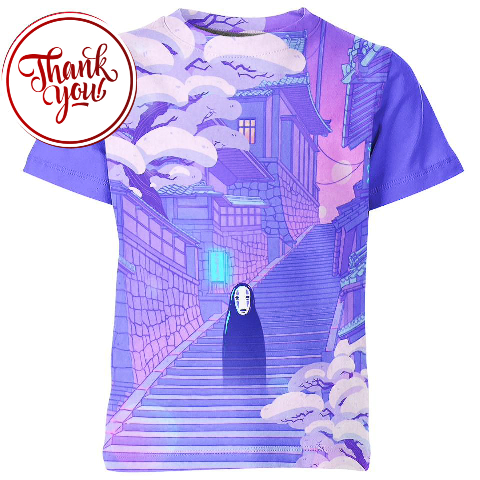 Kaonashi Spirited Away 3D Print Unisex T-Shirt