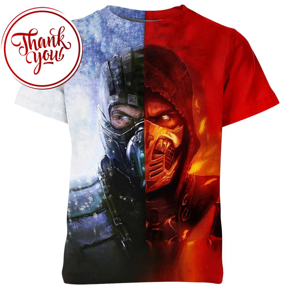 Sub-Zero Mortal Kombat 3D Print Unisex T-Shirt