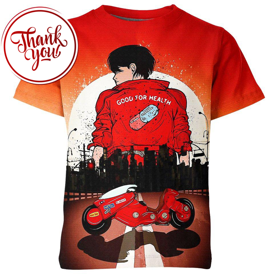Retro City Akira 3D Print Unisex T-Shirt