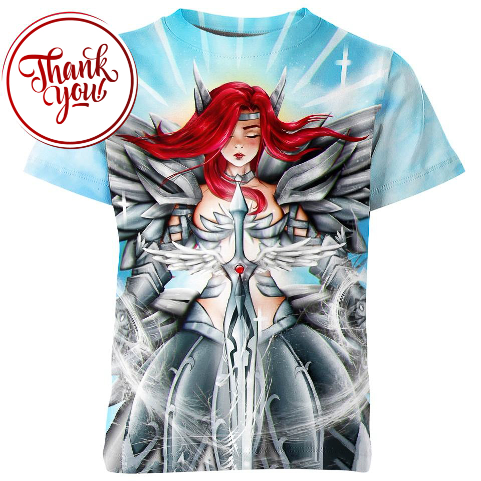 Erza Scarlet Fairy Tail 3D Print Unisex T-Shirt