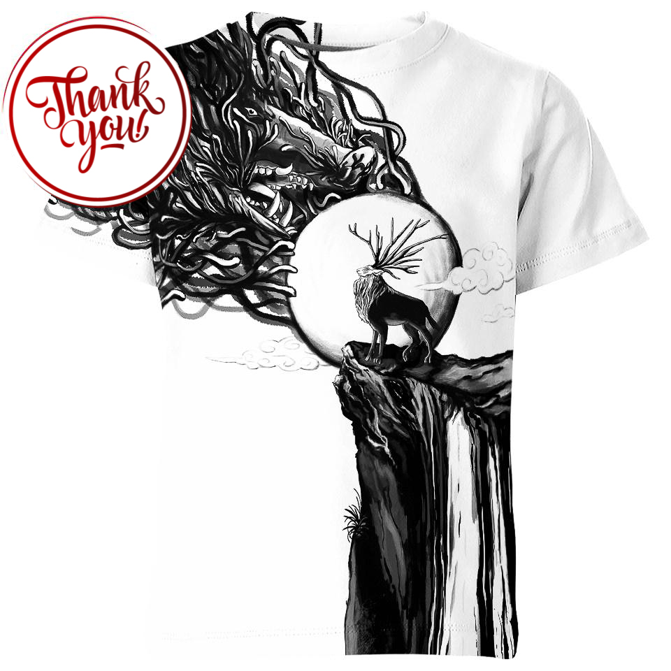 A God Of Life And Death Studio Ghibli 3D Print Unisex T-Shirt