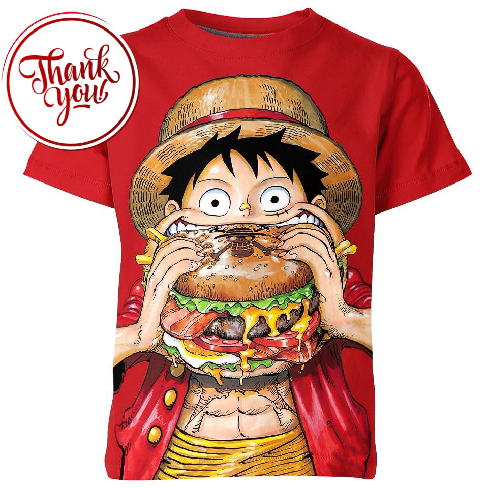Gluttony - Luffy 3D Print Unisex T-Shirt