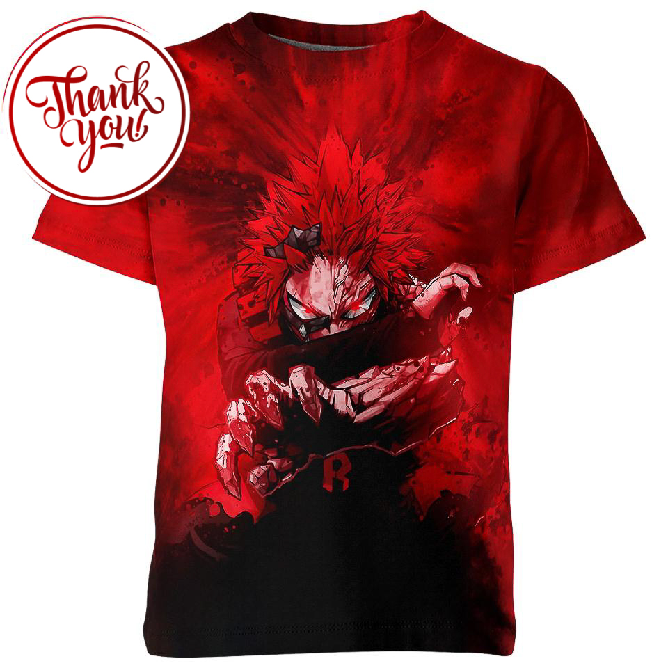 Red Counter My Hero Academia 3D Print Unisex T-Shirt