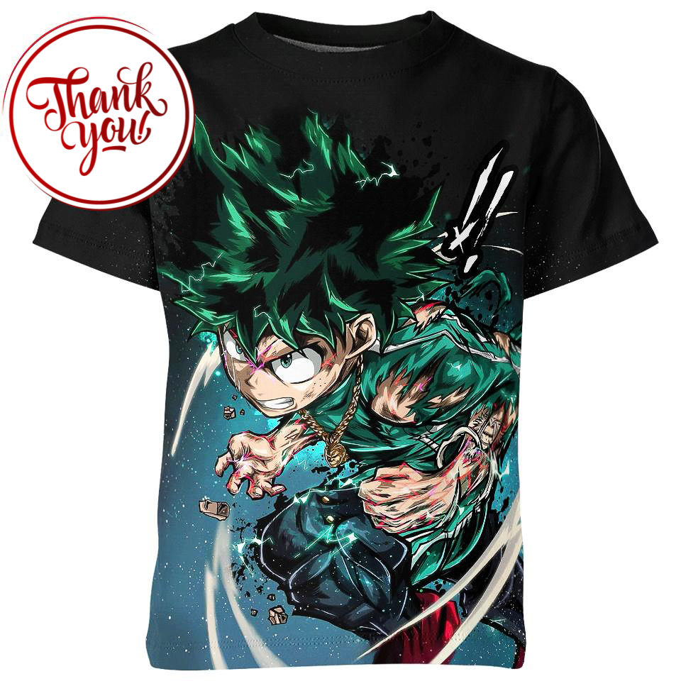 Smash Deku 3D Print Unisex T-Shirt
