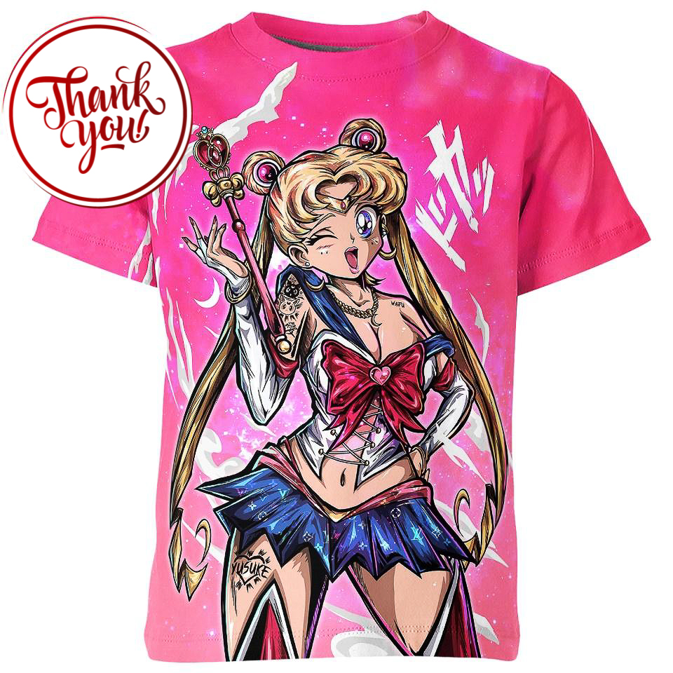 Sailor Guardian Of Love - Sailor Moon 3D Print Unisex T-Shirt