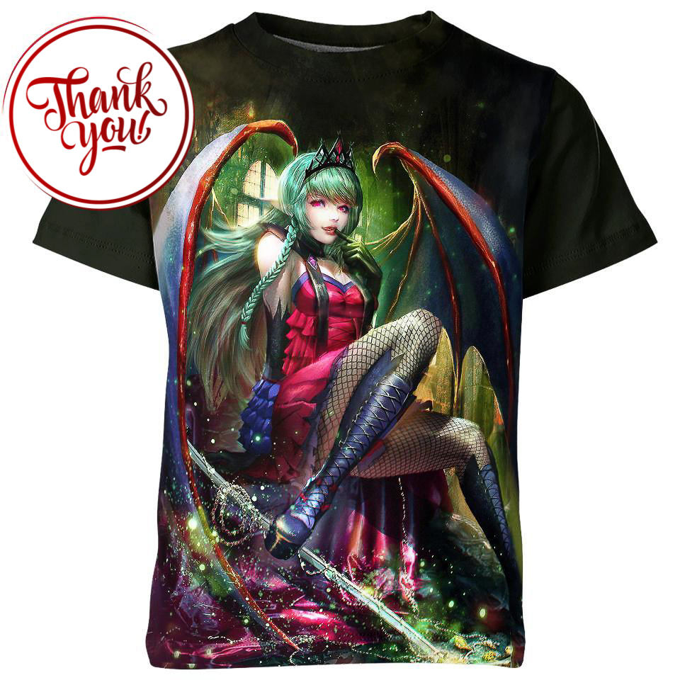 Evelyn The Succubus League Of Legends 3D Print Unisex T-Shirt