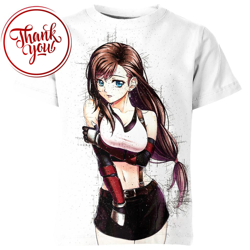 Tifa Lockhart Final Fantasy 3D Print Unisex T-Shirt