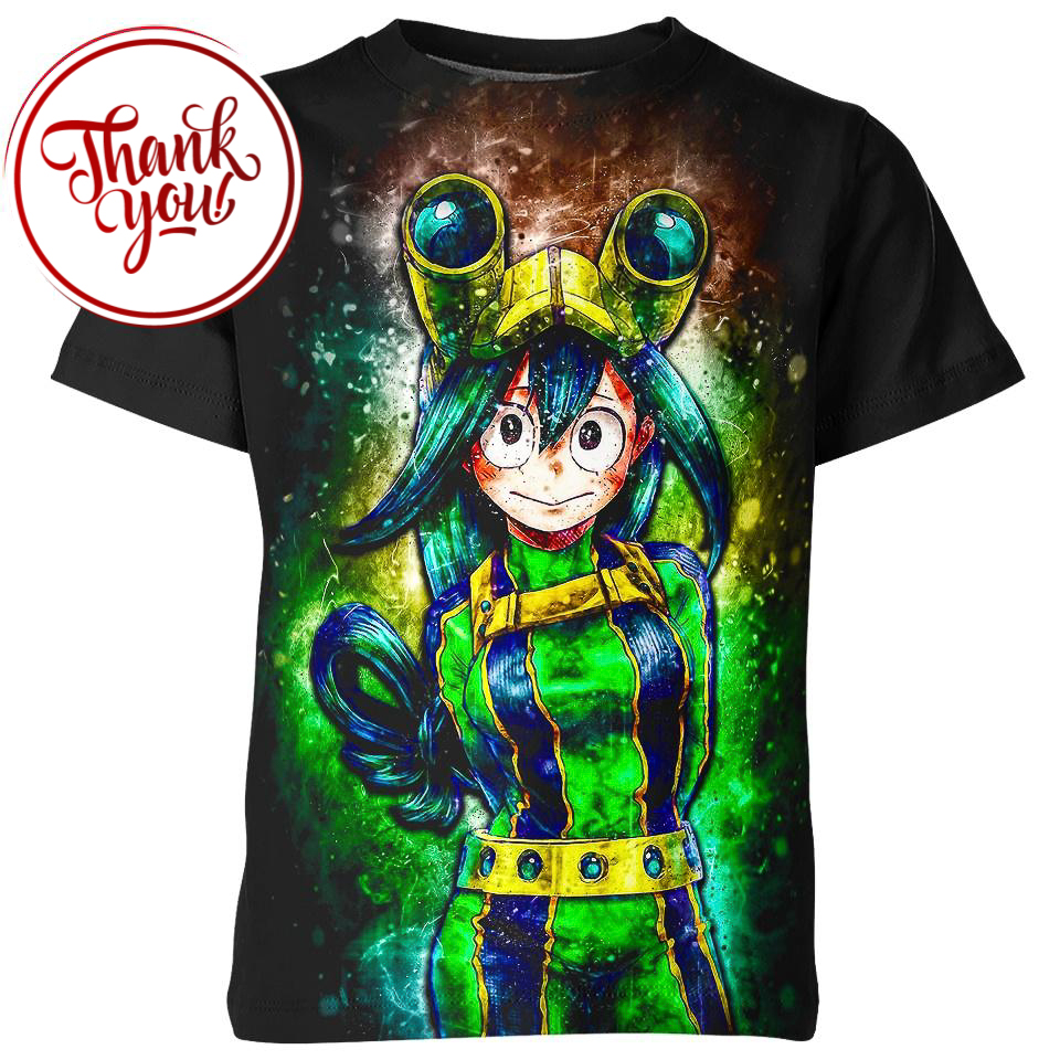 Froppy Super Moves My Hero Academia 3D Print Unisex T-Shirt