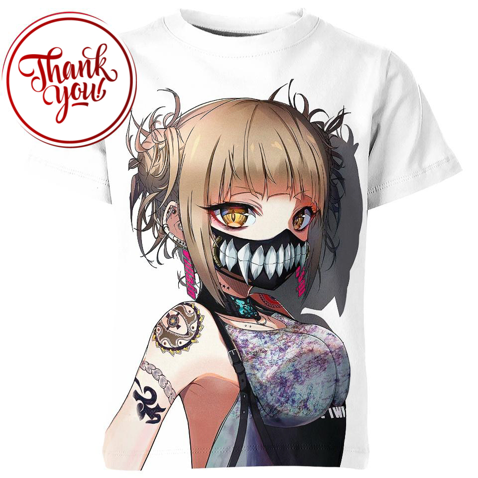 Mysterious Girl Toga 3D Print Unisex T-Shirt