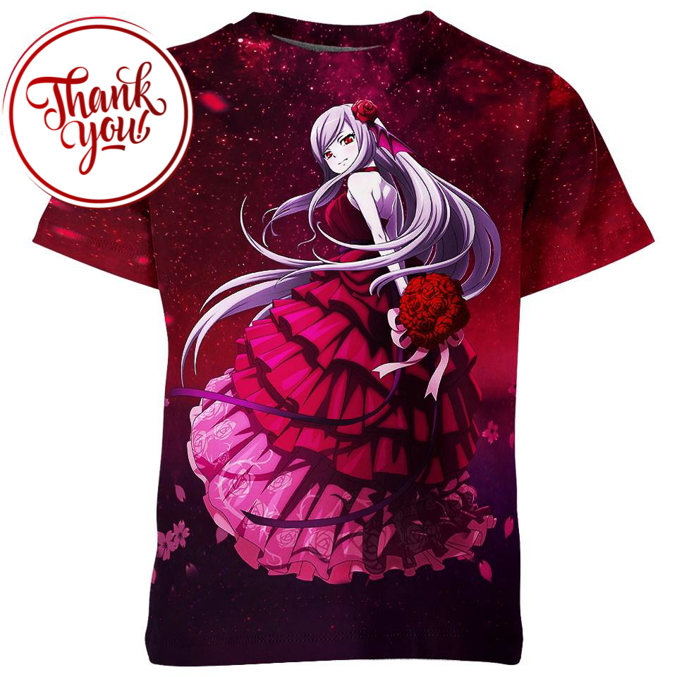 Shalltear Bloodfallen Overlord Anime 3D Print Unisex T-Shirt