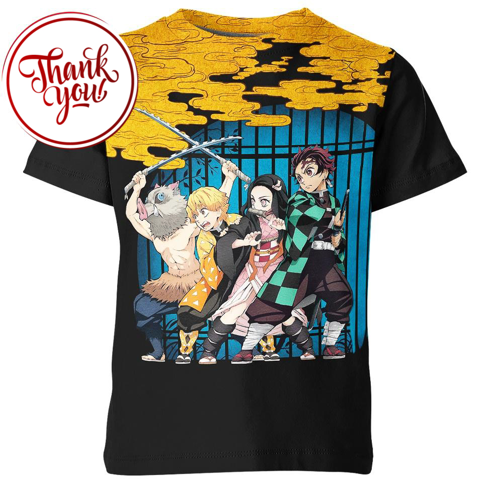 Demon Killers Team - Demon Slayer 3D Print Unisex T-Shirt