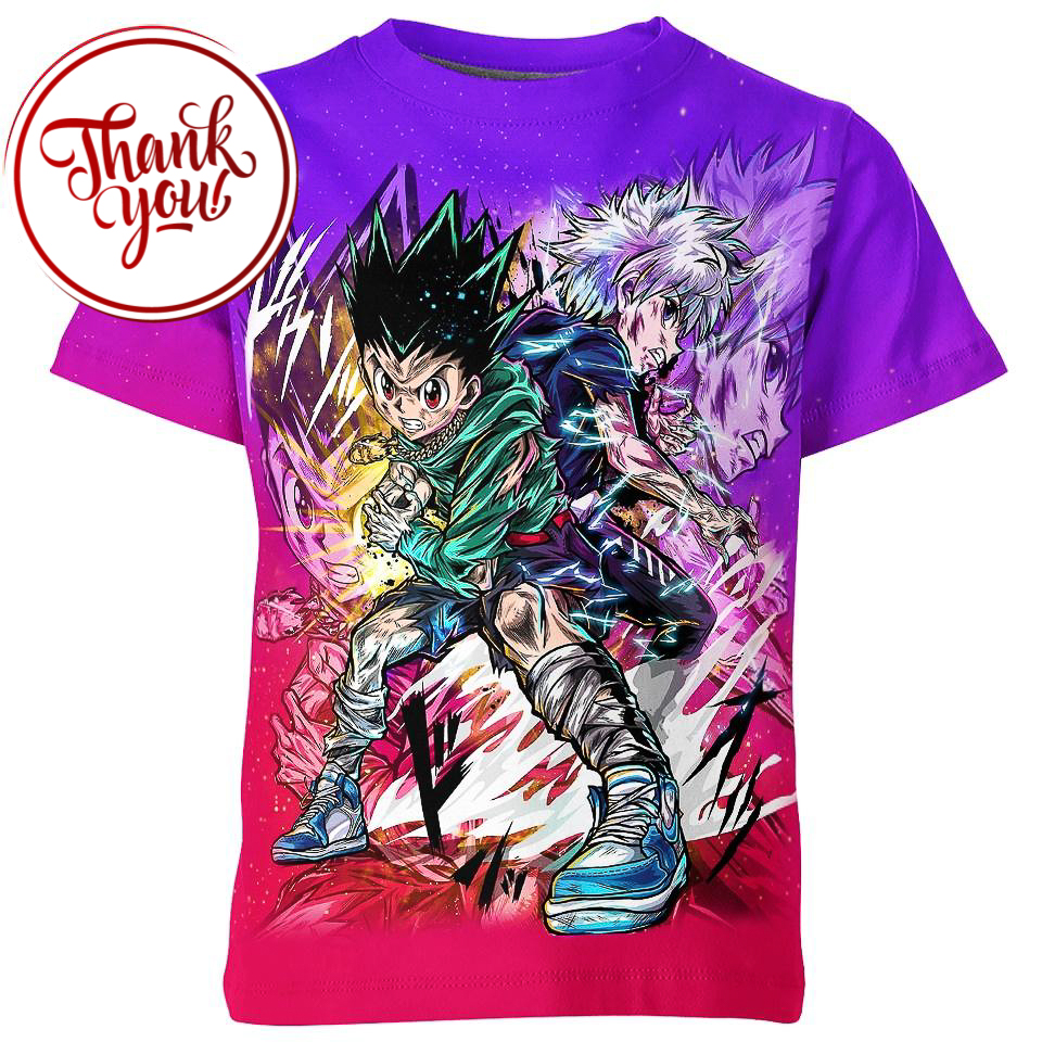 Hunter x Hunter Gon and Killua 3D Print Unisex T-Shirt