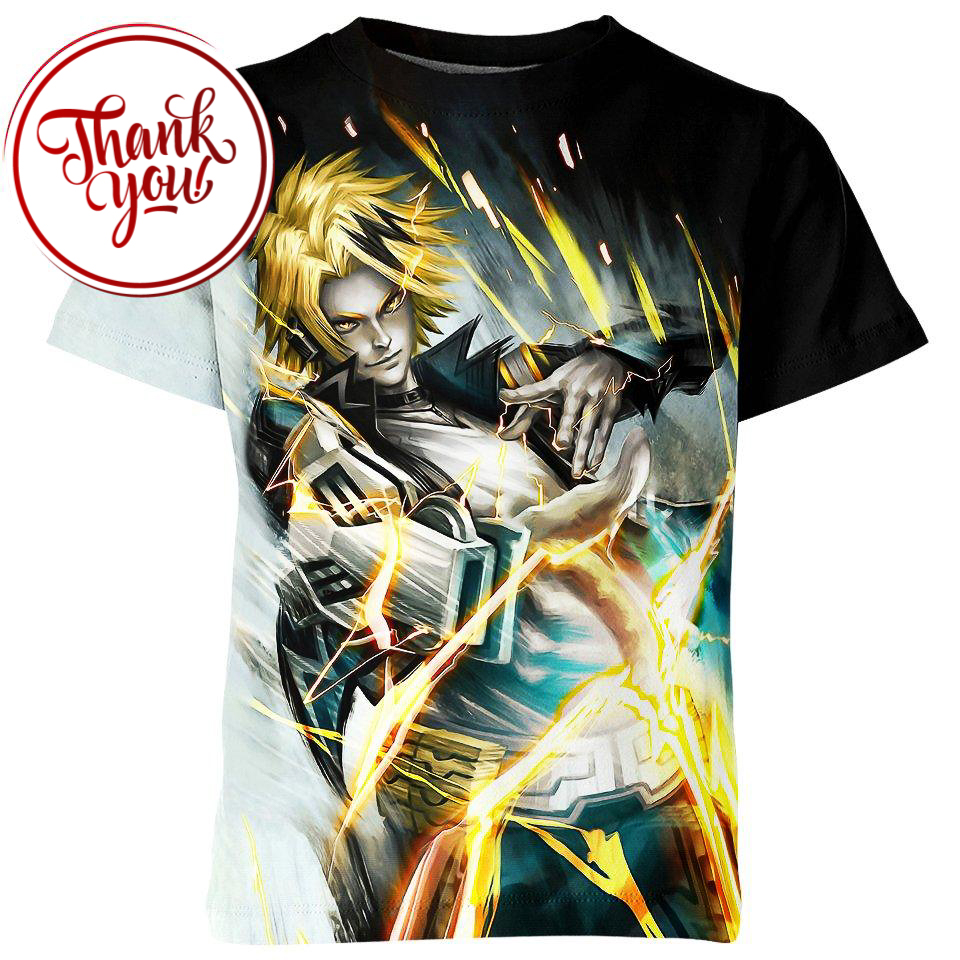 Denki Kaminari My Hero Academia 3D Print Unisex T-Shirt