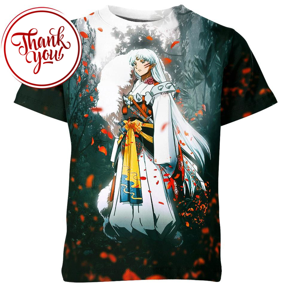 Lord Shesshomaru - Inuyasha 3D Print Unisex T-Shirt