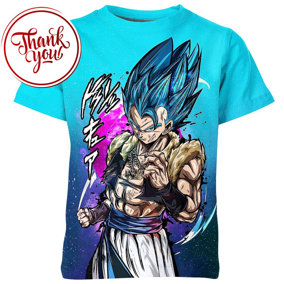 Blue Gogeta Dragon Ball 3D Print Unisex T-Shirt