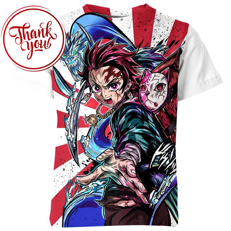 Water Breathing - Tanjiro 3D Print Unisex T-Shirt