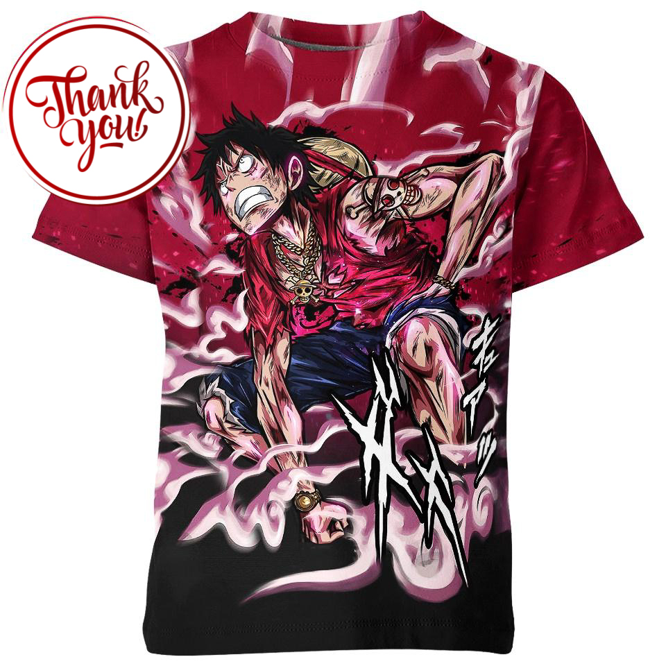 Strongest Mind Luffy 3D Print Unisex T-Shirt