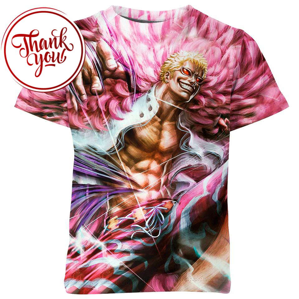 Donquixote Doflamingo One Piece 3D Print Unisex T-Shirt