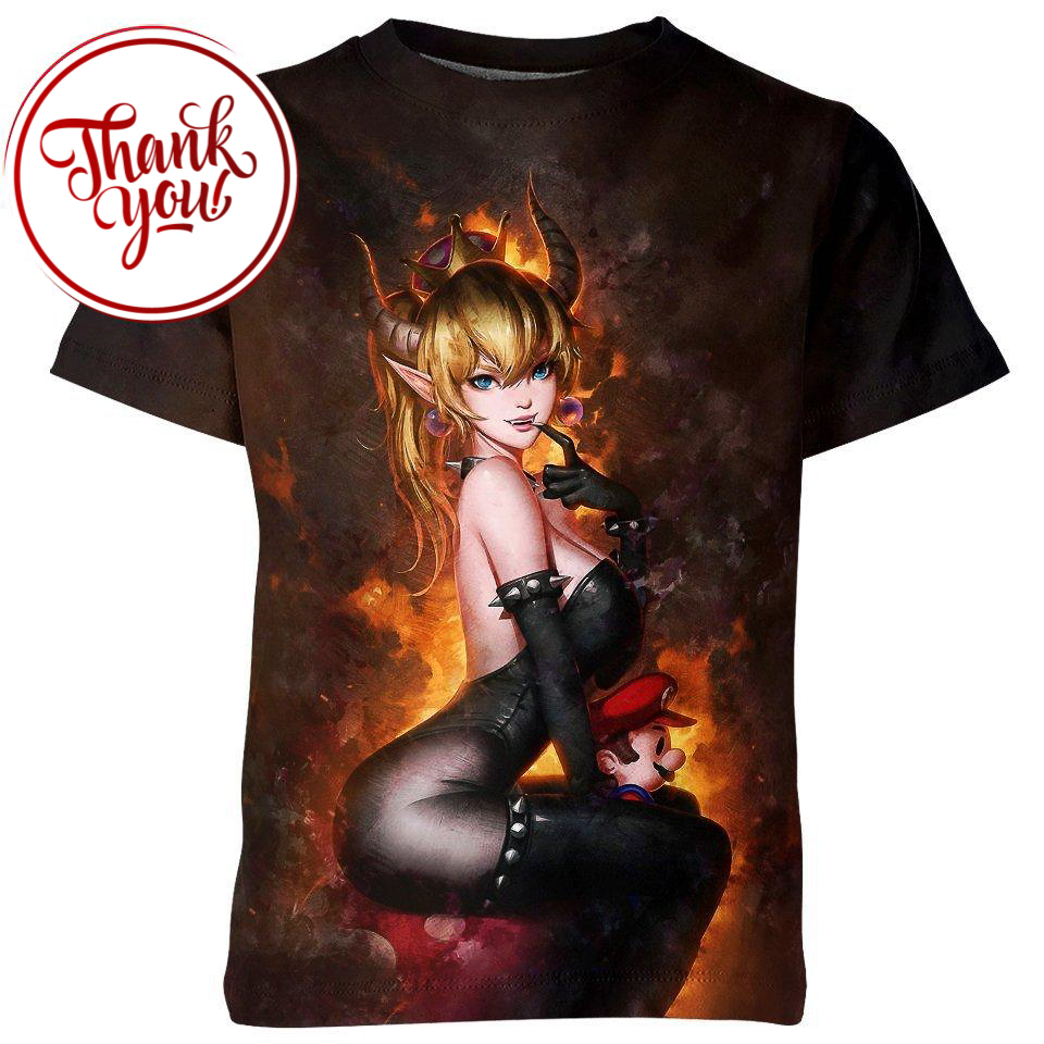 Bowsette Mario 3D Print Unisex T-Shirt