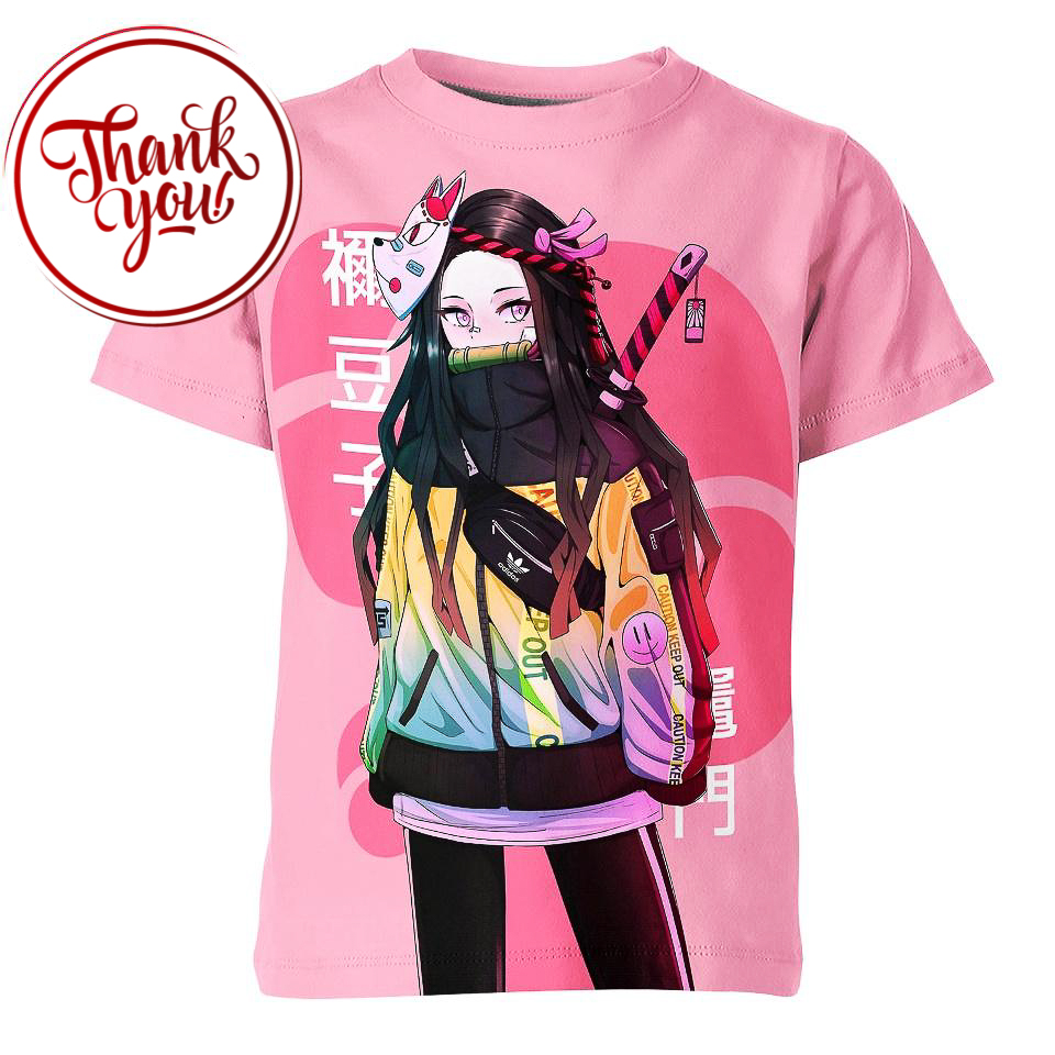 Street Style Kamado Nezuko 3D Print Unisex T-Shirt