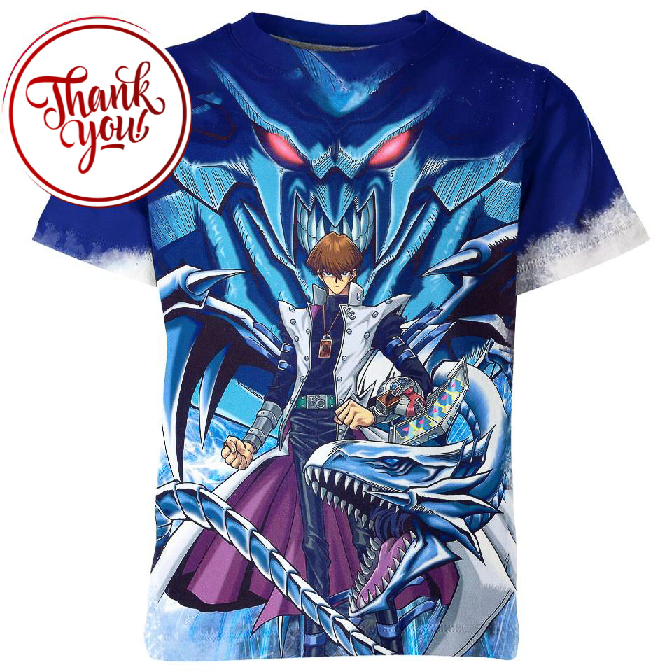 Seto Kaiba and Obelisk Yugioh 3D Print Unisex T-Shirt