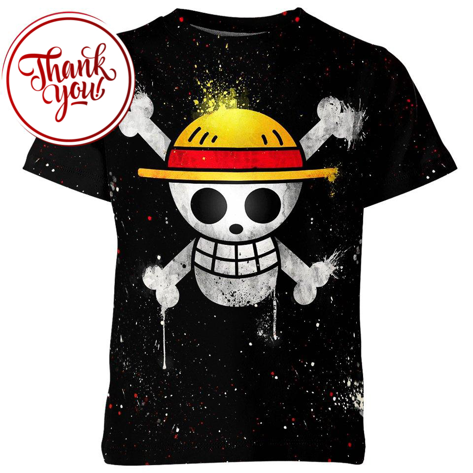Straw Hat Pirates Flag - One Piece 3D Print Unisex T-Shirt