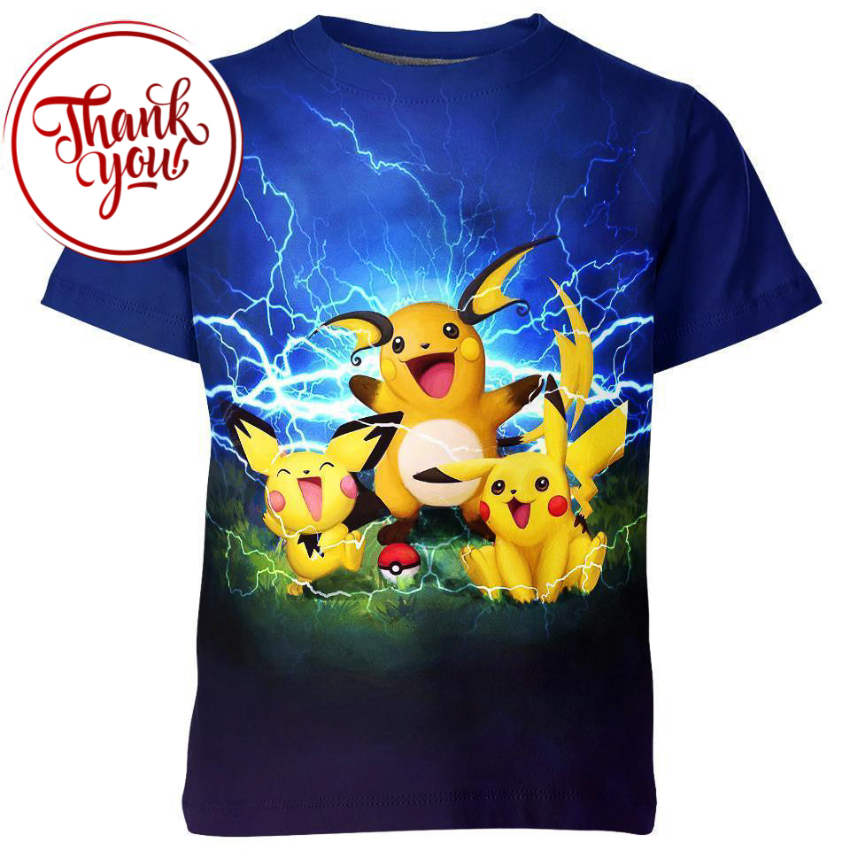 Transformation - Pikachu 3D Print Unisex T-Shirt