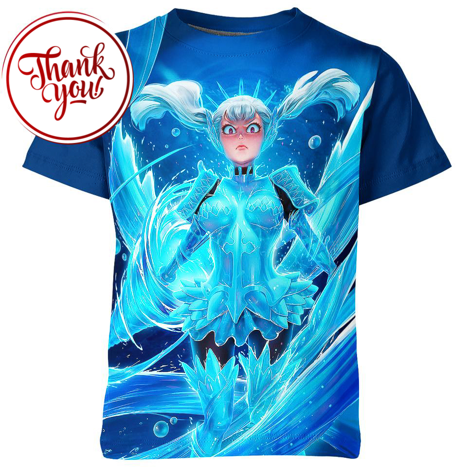 Valkyrie Noelle Black Clover 3D Print Unisex T-Shirt
