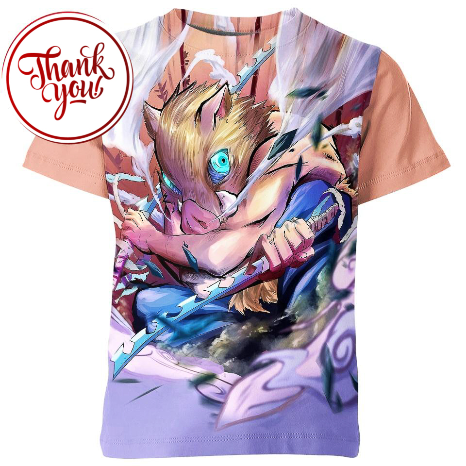 Demon Slayer Inosuke 3D Print Unisex T-Shirt