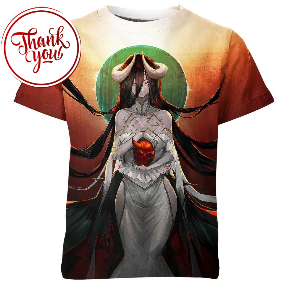 Universe of Albedo Overlord Anime 3D Print Unisex T-Shirt