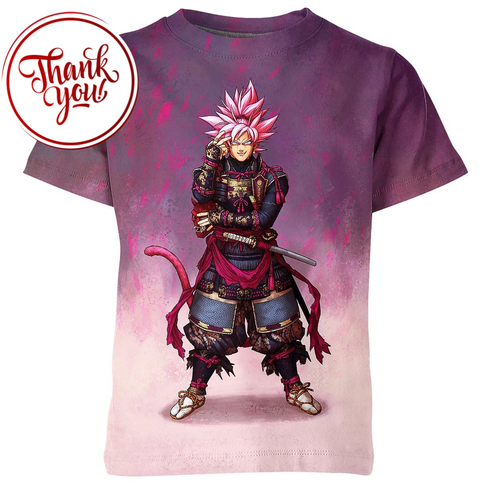 Samurai Black Goku 3D Print Unisex T-Shirt