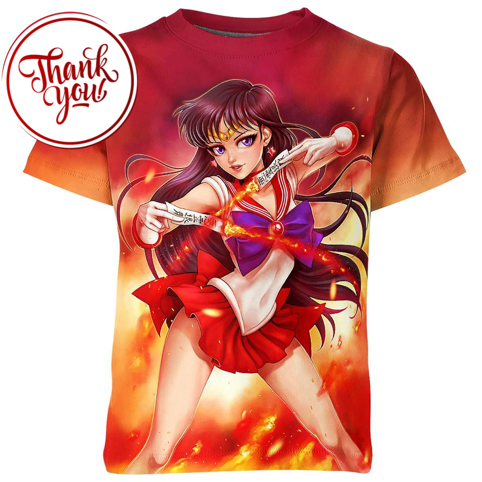 Rei Hino - Sailor Moon 3D Print Unisex T-Shirt