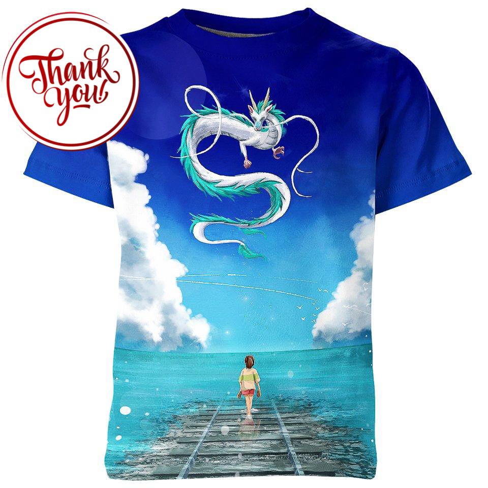 Masterpiece Spirited Away 3D Print Unisex T-Shirt