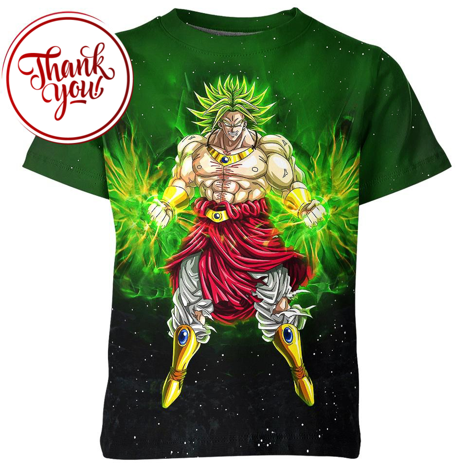 Legendary Broly 3D Print Unisex T-Shirt