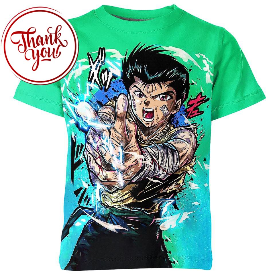 Yusuke Urameshi Hidden Power Yu Yu Hakusho 3D Print Unisex T-Shirt