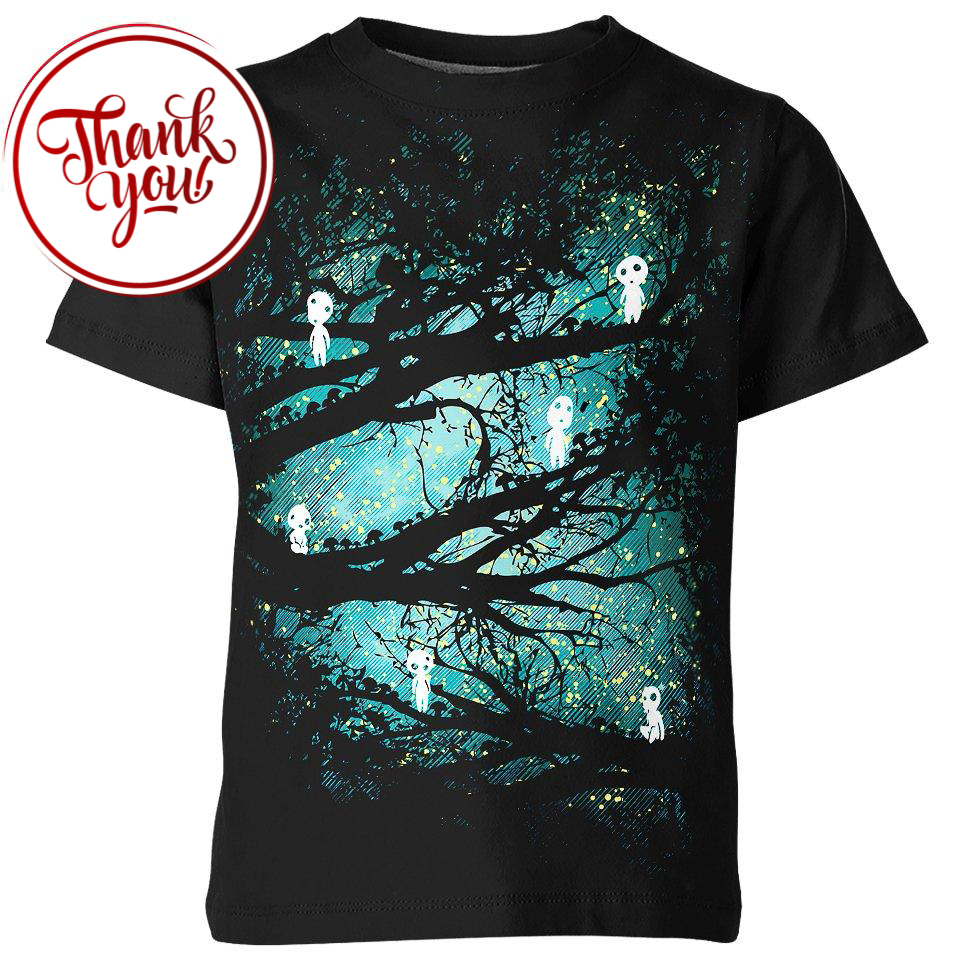 Spirits Tree Princess Mononoke 3D Print Unisex T-Shirt
