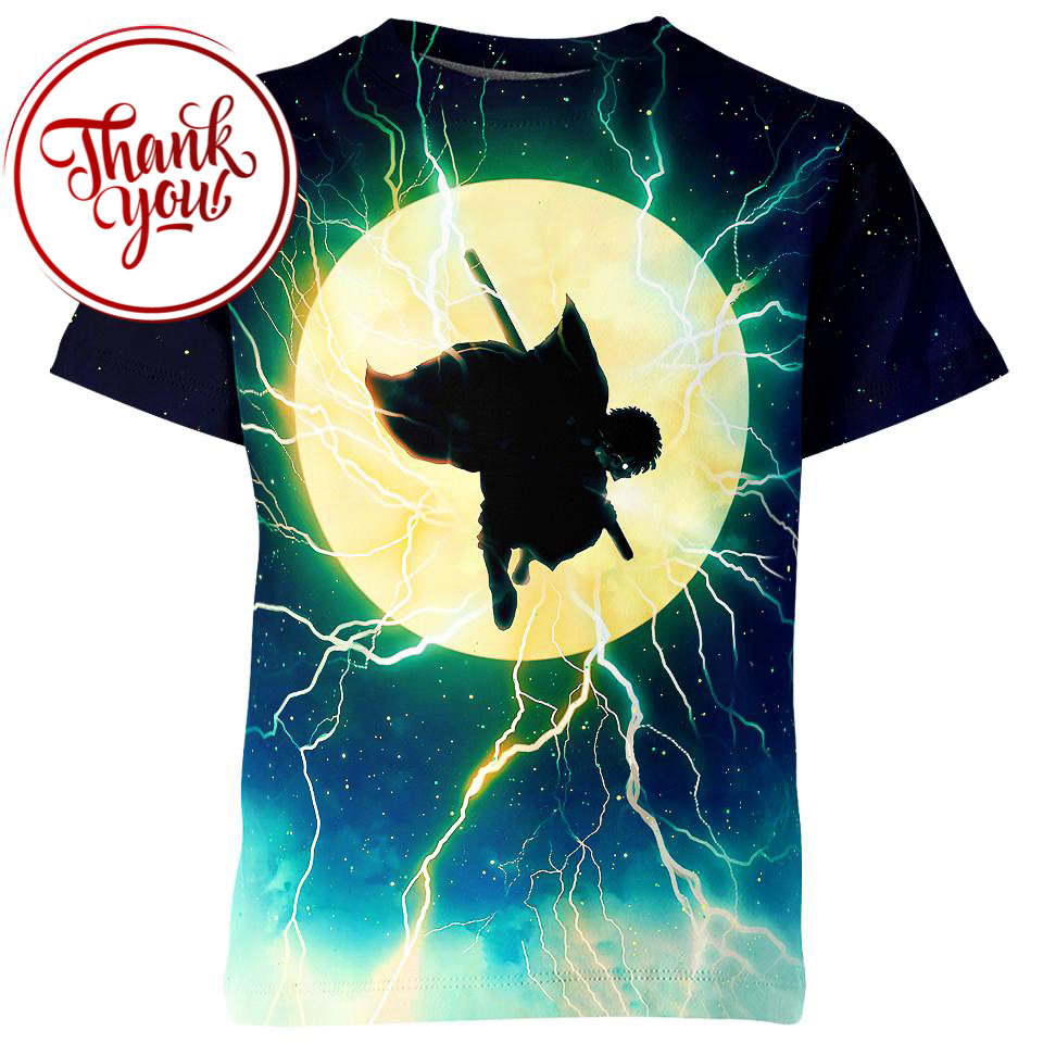 Under The Moonlight Agatsuma Zenitsu 3D Print Unisex T-Shirt