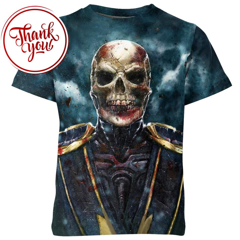 Unmasked Scorpion Mortal Kombat 3D Print Unisex T-Shirt