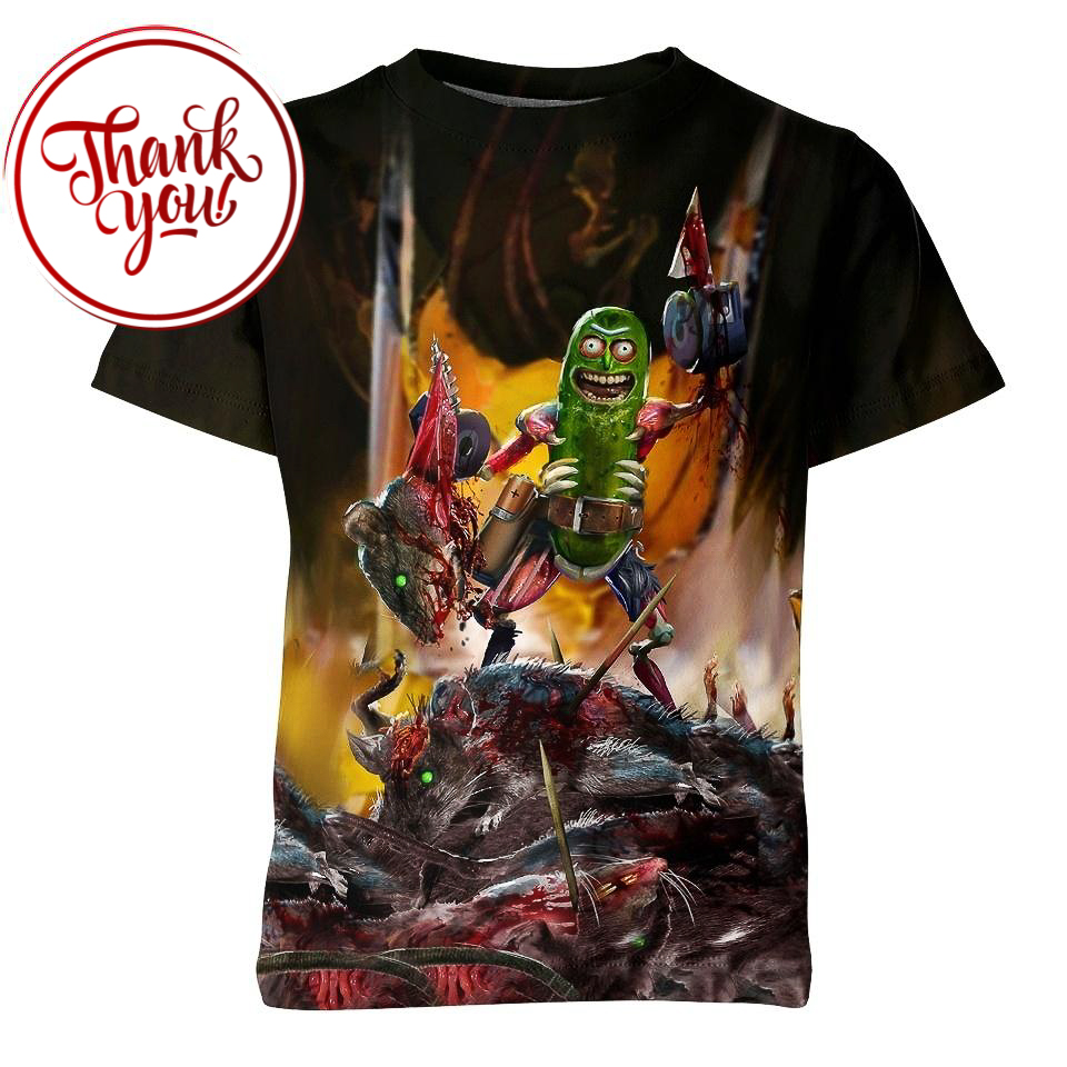 Pickle Rick - Rick and Morty 3D Print Unisex T-Shirt