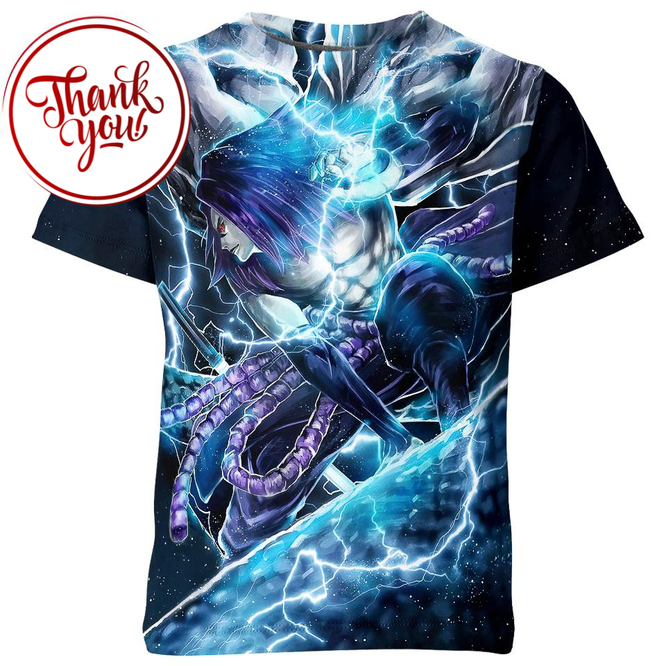 The Curse Mark Sasuke 3D Print Unisex T-Shirt