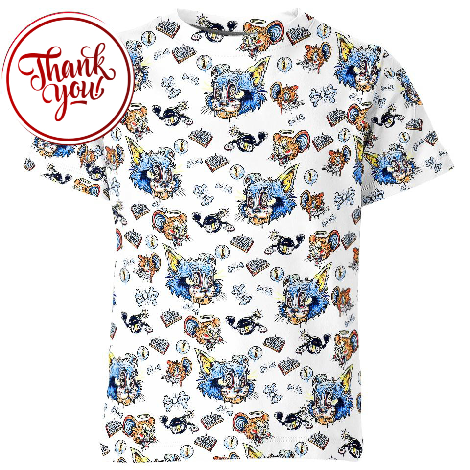 Pattern Tom and Jerry 3D Print Unisex T-Shirt
