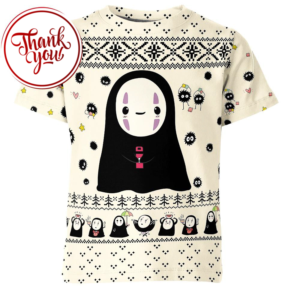 Expression of No Face 3D Print Unisex T-Shirt