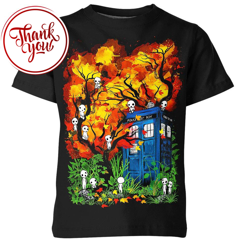 Kodama Forest Studio Ghibli 3D Print Unisex T-Shirt