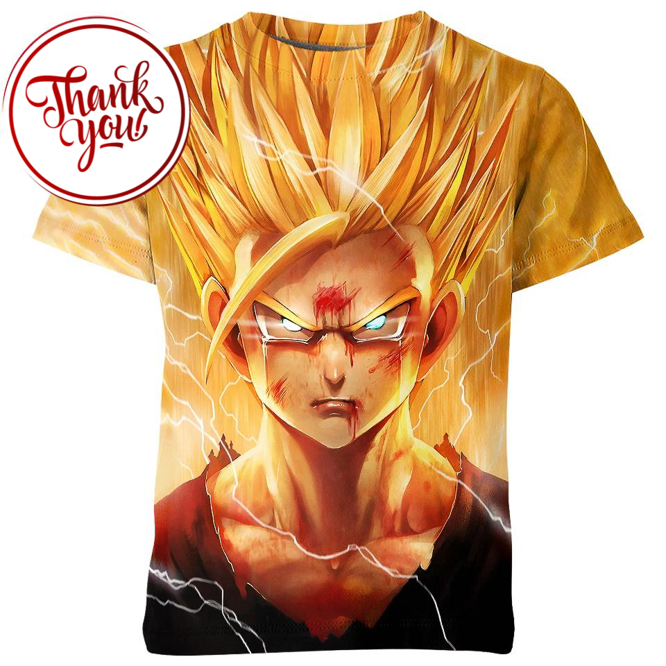 Dragon Ball Gohan 3D Print Unisex T-Shirt