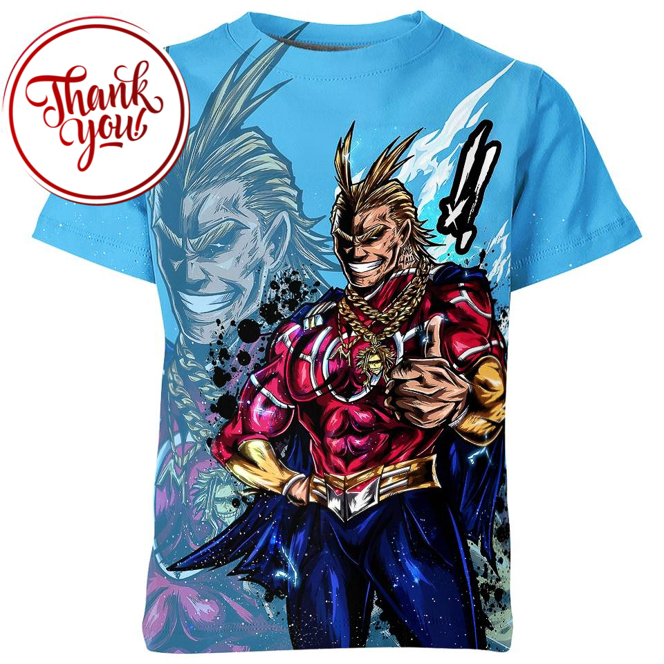 Symbol of Peace All Might 3D Print Unisex T-Shirt