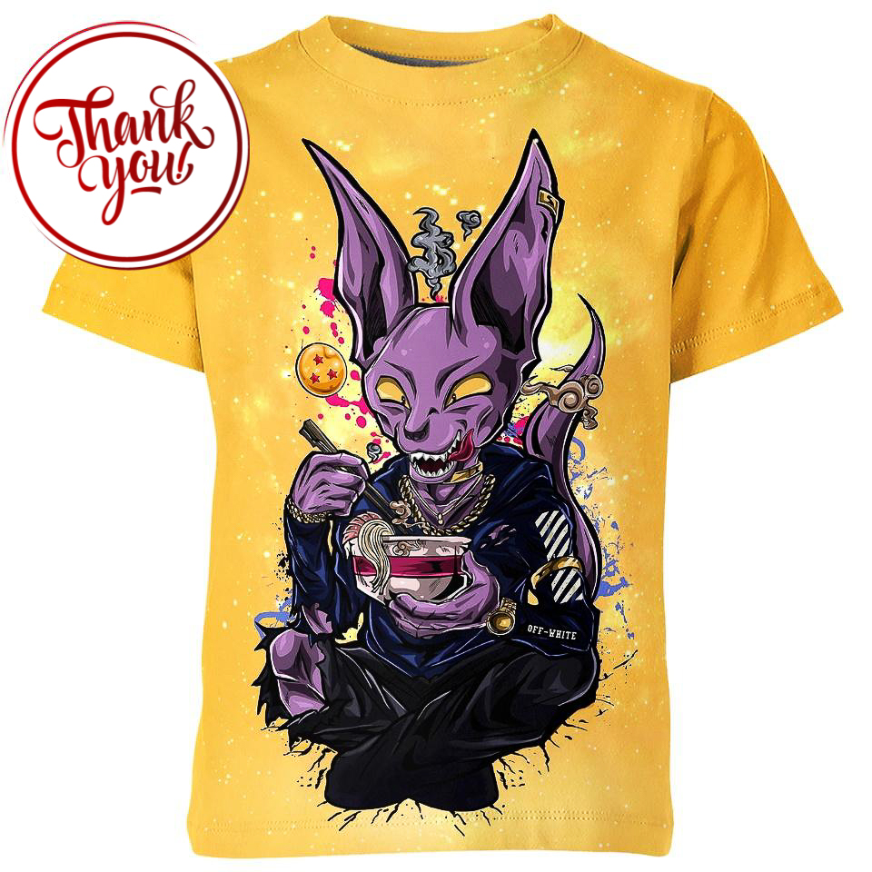 Dragon Ball Lord Beerus 3D Print Unisex T-Shirt
