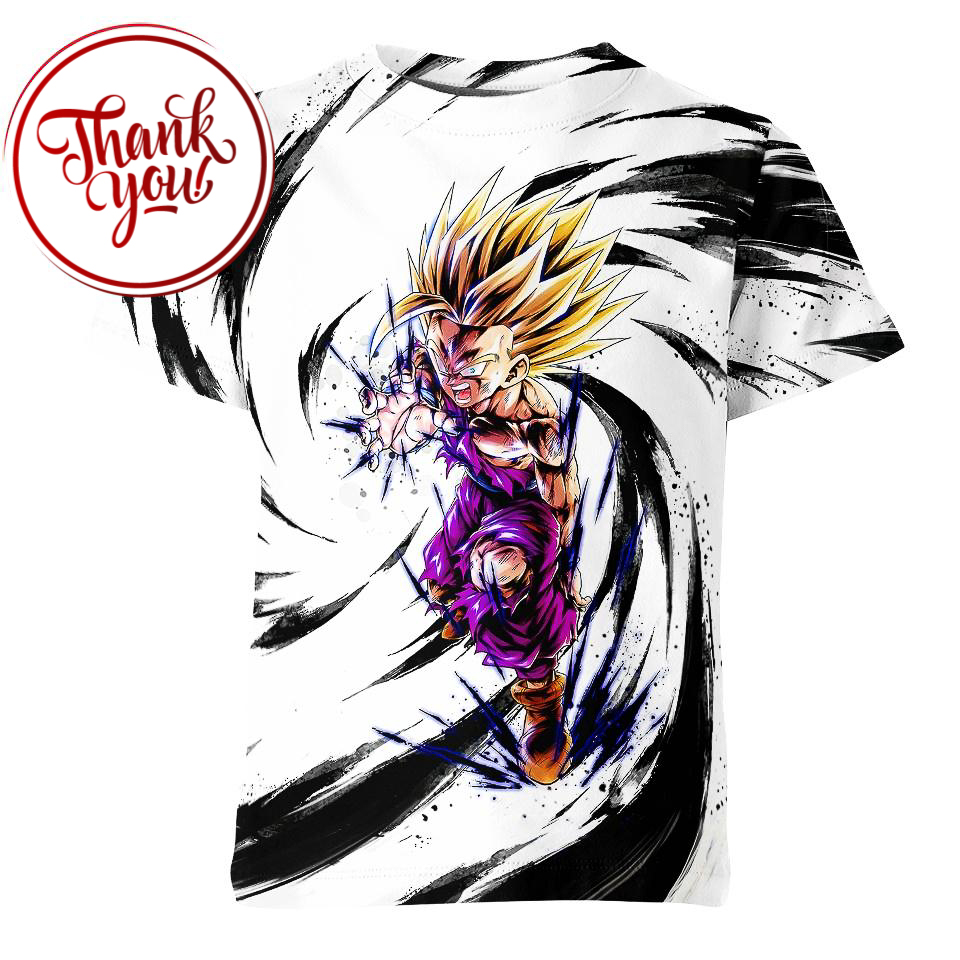 Super Saiyan Gohan 3D Print Unisex T-Shirt