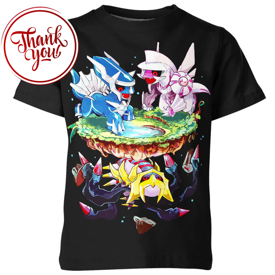 Creation Trio Pokemon 3D Print Unisex T-Shirt