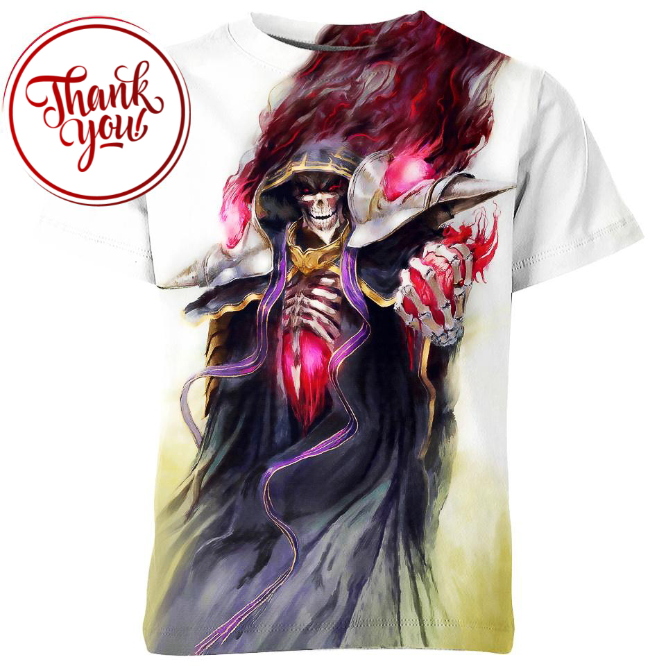 Ainz Ooal Gown Overlord Anime 3D Print Unisex T-Shirt